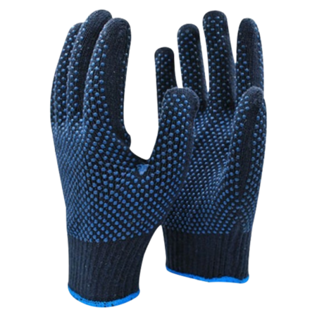 BLUE DOTTED GLOVES DOUBLE SIDE