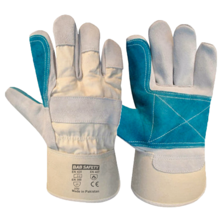 LEATHER WORKING GLOVES DOUBLE PLAM