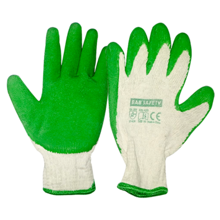 LATEX COATED GLOVES CRINKLE