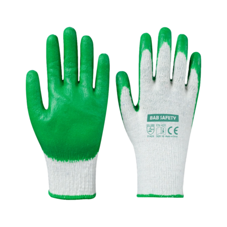 LATEX COATED GLOVES PLAIN